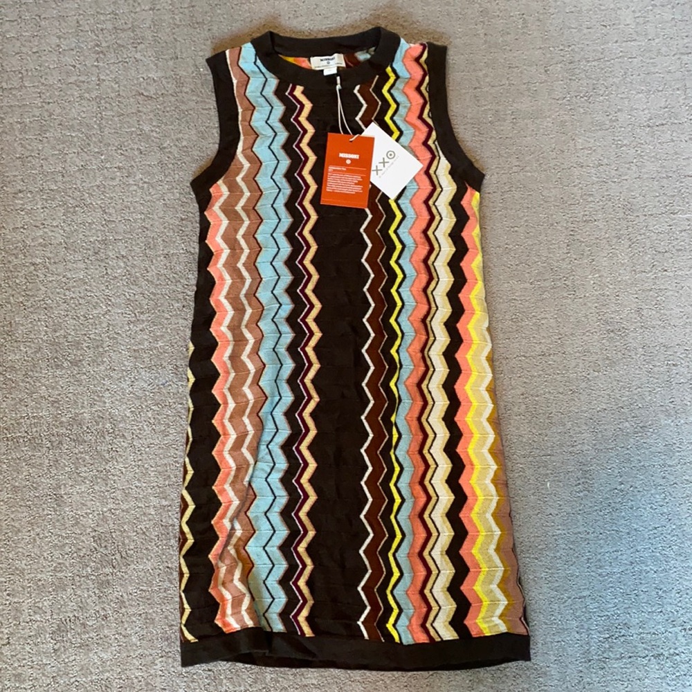 NWT Missoni target collab mini dress chevron print